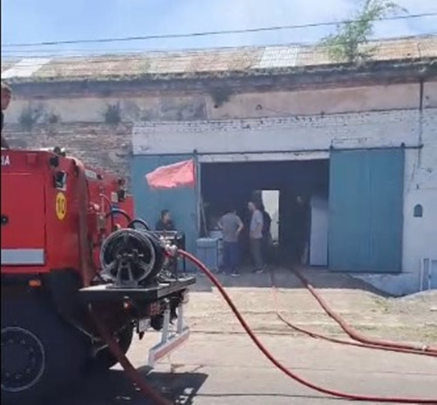 Se incendió la parte
