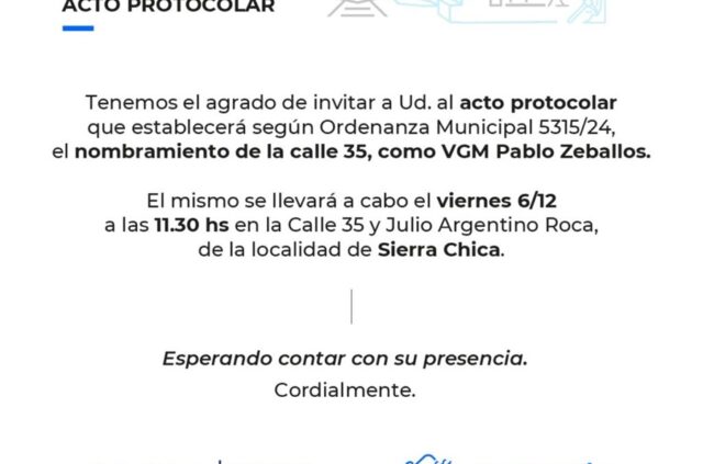 El Municipio invita a