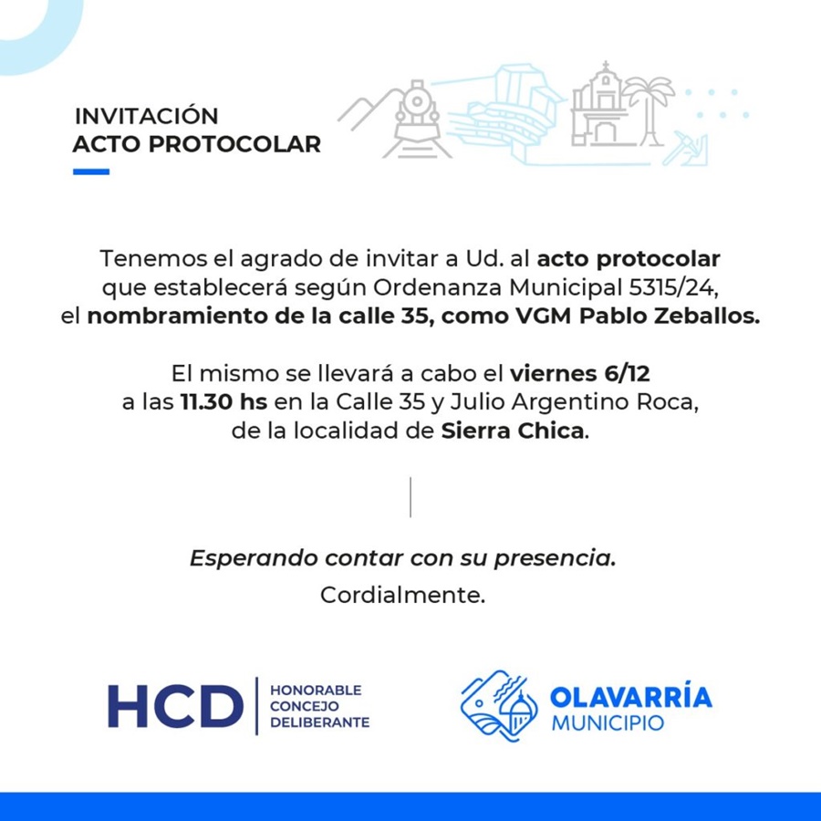 El Municipio invita a