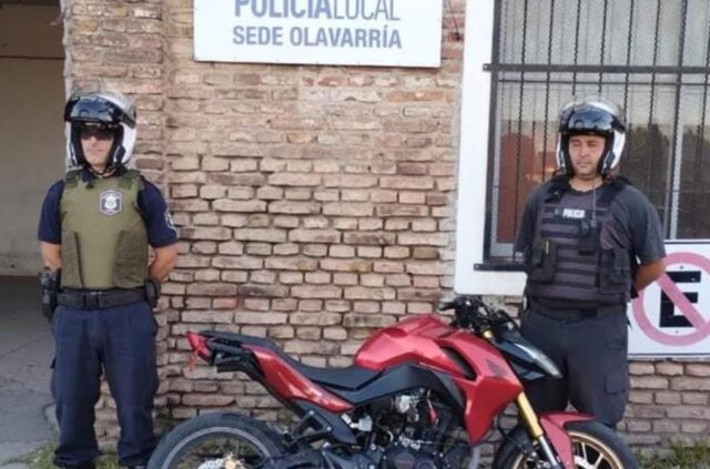Recuperan una moto que