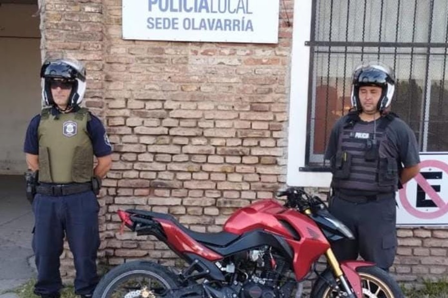 Recuperan una moto que