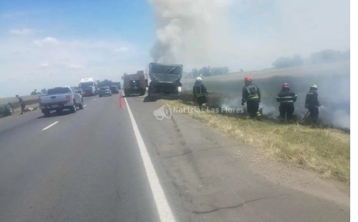 Camion Incendiado