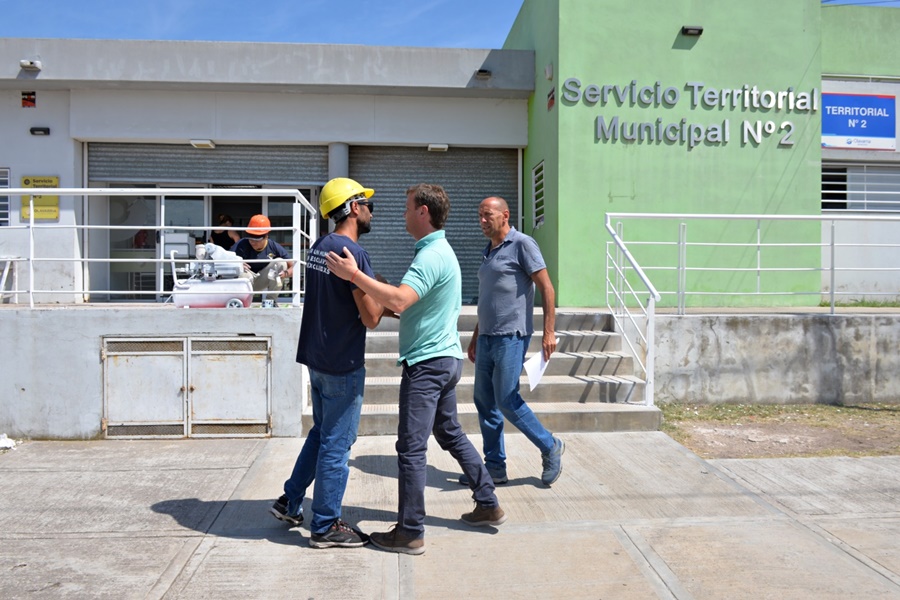 Wesner visitó los trabajos