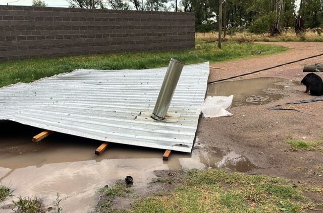 Fueron evacuadas cinco familias