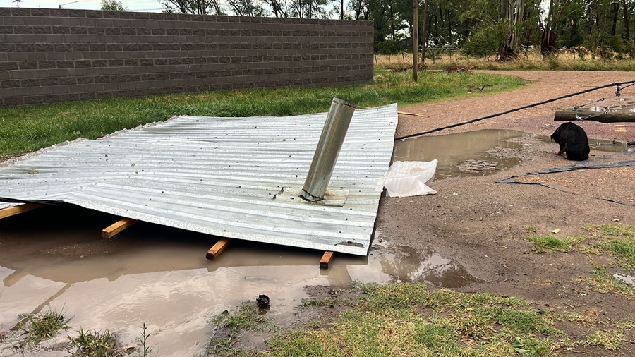 Fueron evacuadas cinco familias
