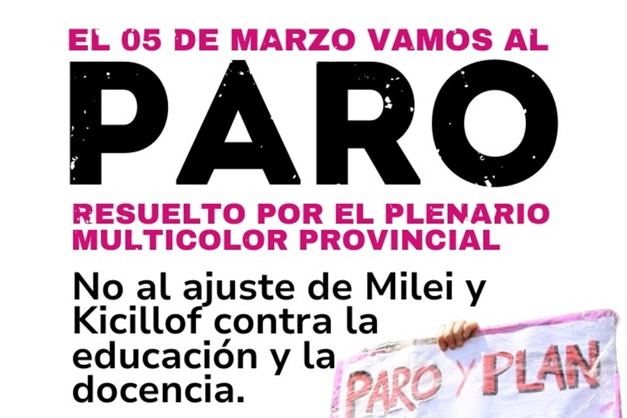 Paro docente en la