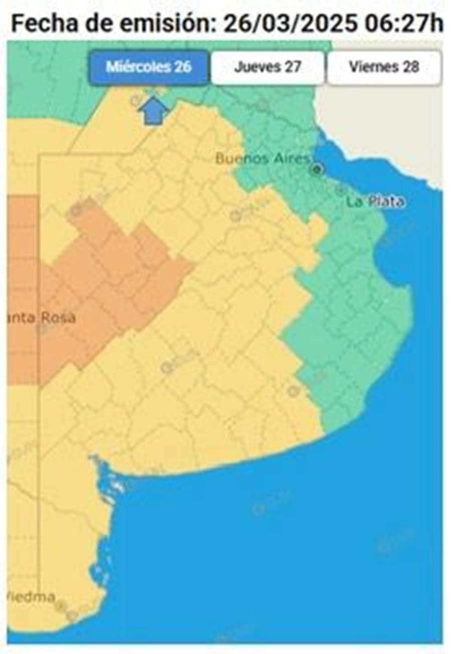 Rige un alerta para