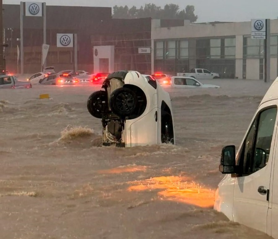 Temporal en bahía blanca