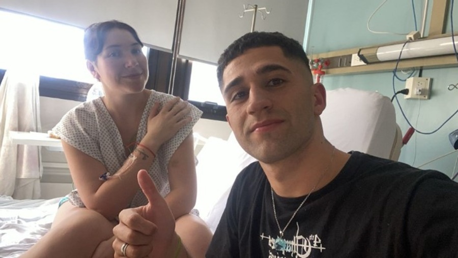 La esposa del futbolista