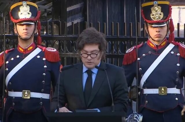 Milei en el acto