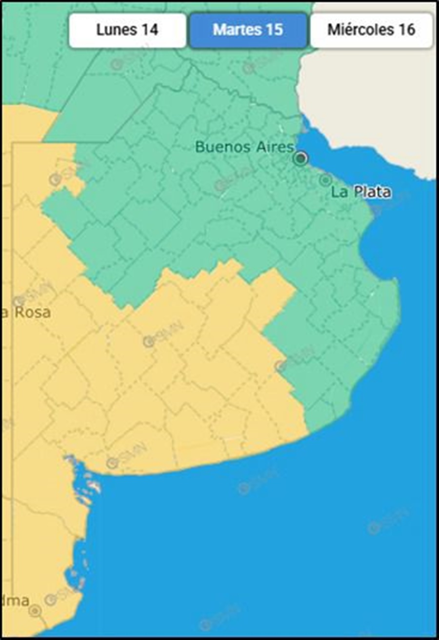 Rige un alerta para