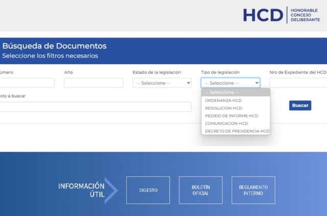 El honorable concejo deliberante