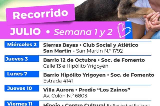 A partir de julio