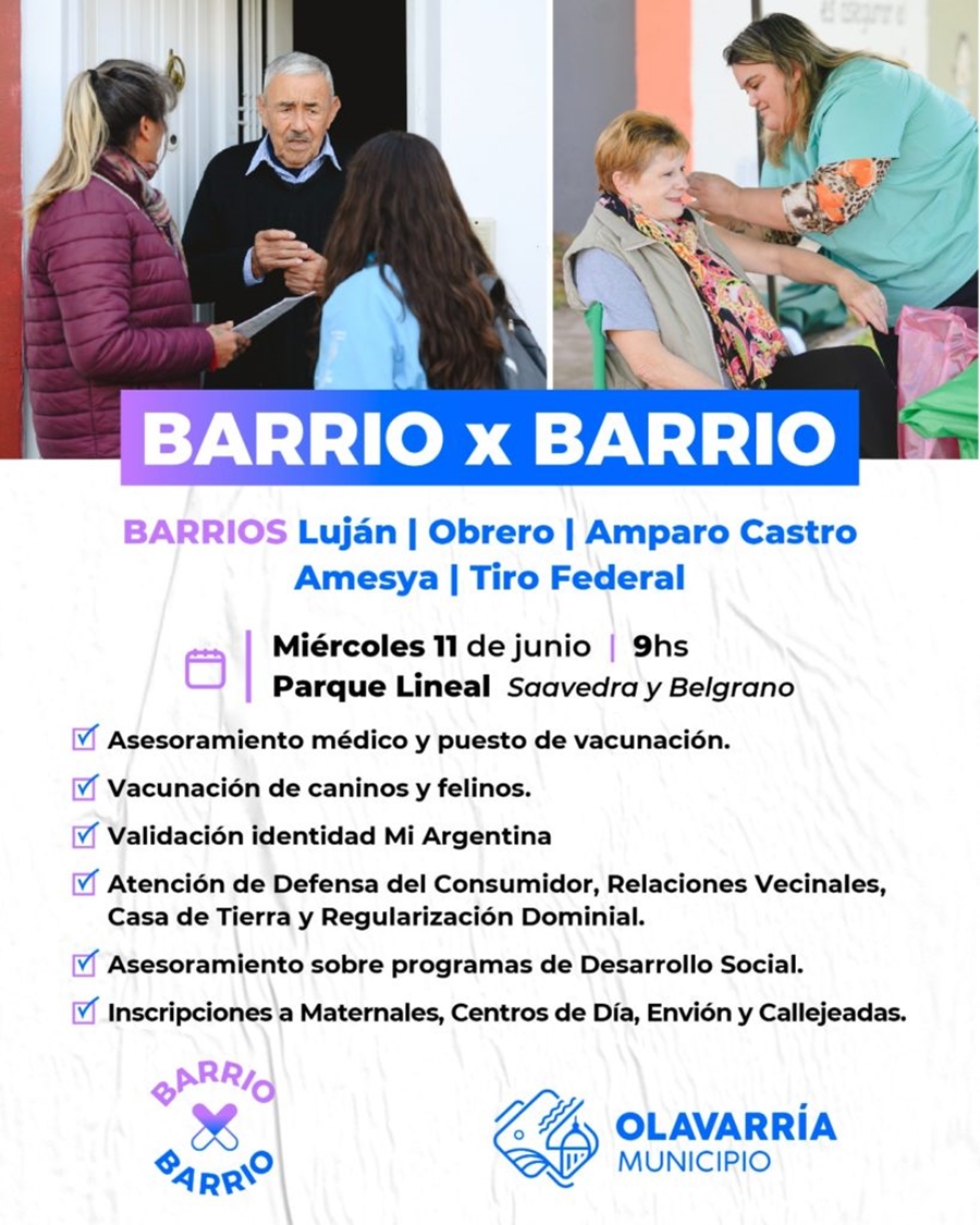 Cinco barrios recorrerá el