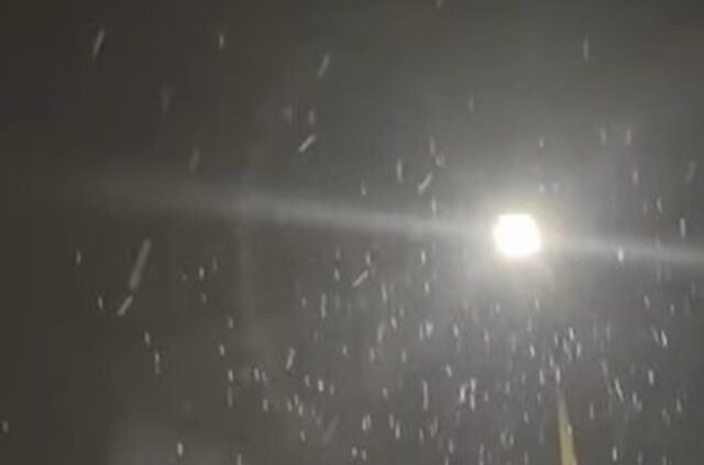 Nevó en olavarría
