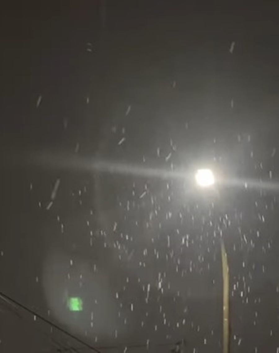 Nevó en olavarría