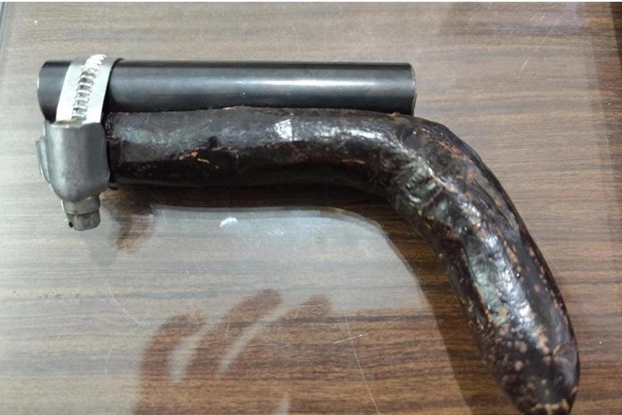 Secuestran arma casera