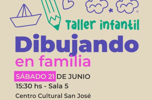 Taller dibujando en familia