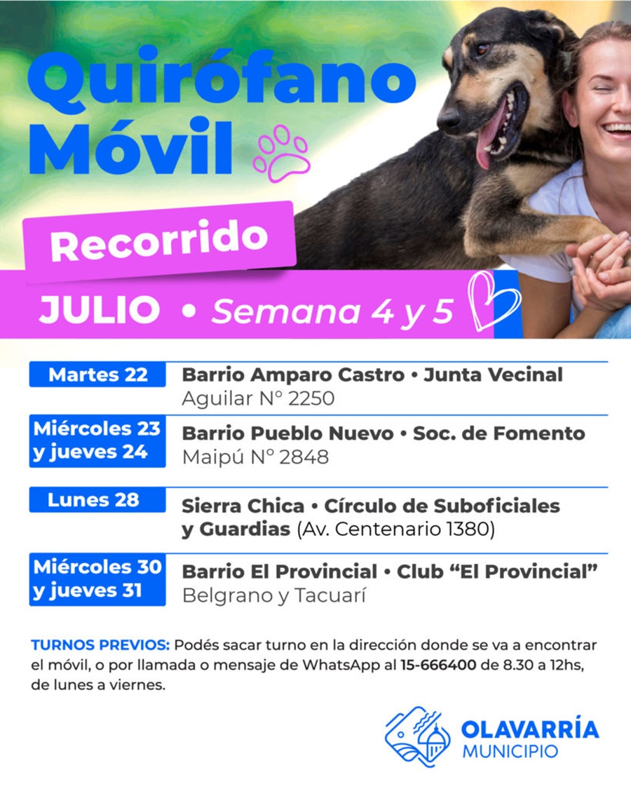 Nuevo cronograma del quirófano