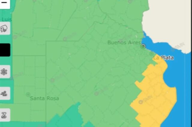 Alerta amarilla por vientos