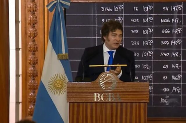 Javier milei vetó las