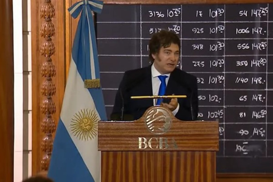 Javier milei vetó las