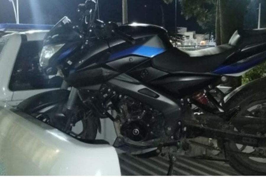 Secuestran moto robada que