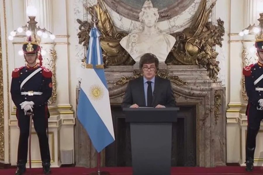 Javier Milei presentó el
