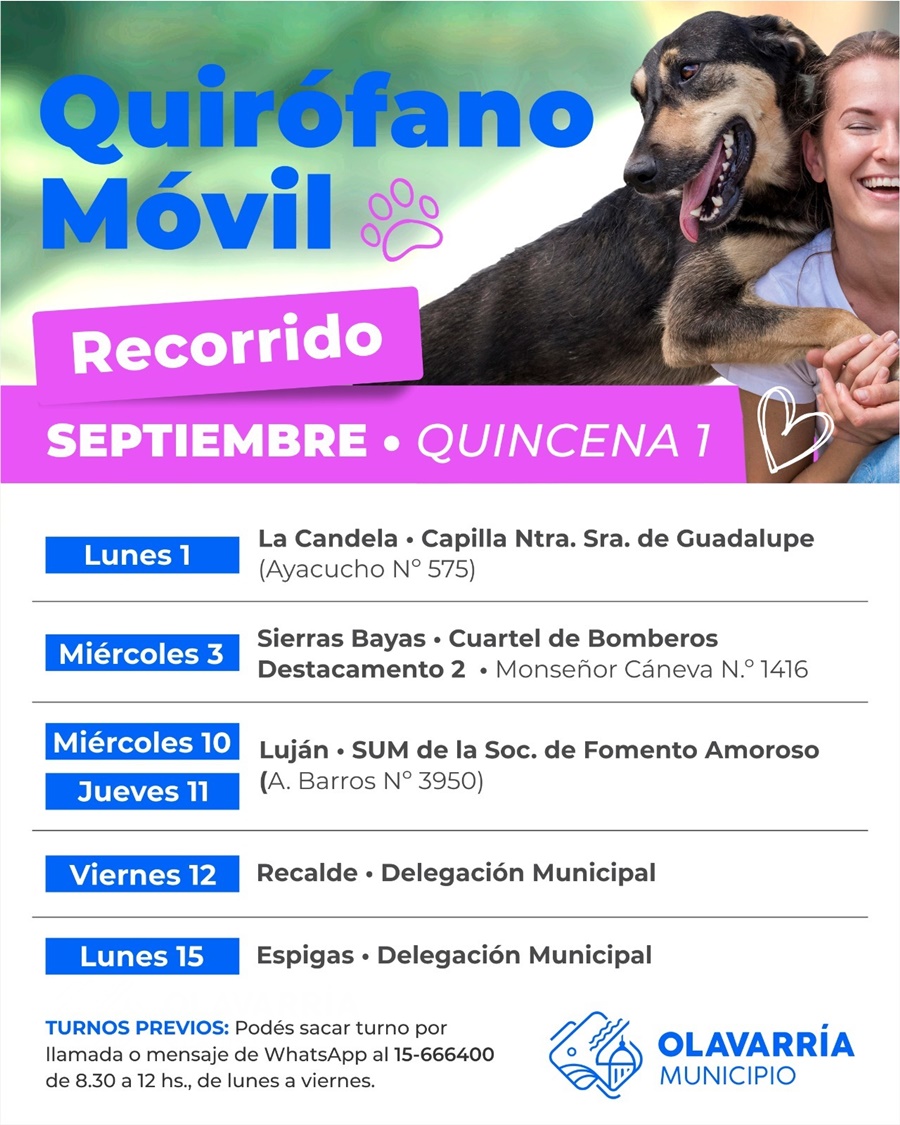 Recorrido de la primer quincena