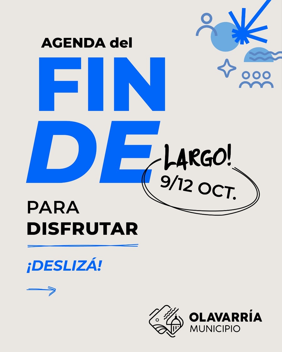 Agenda con variadas propuestas
