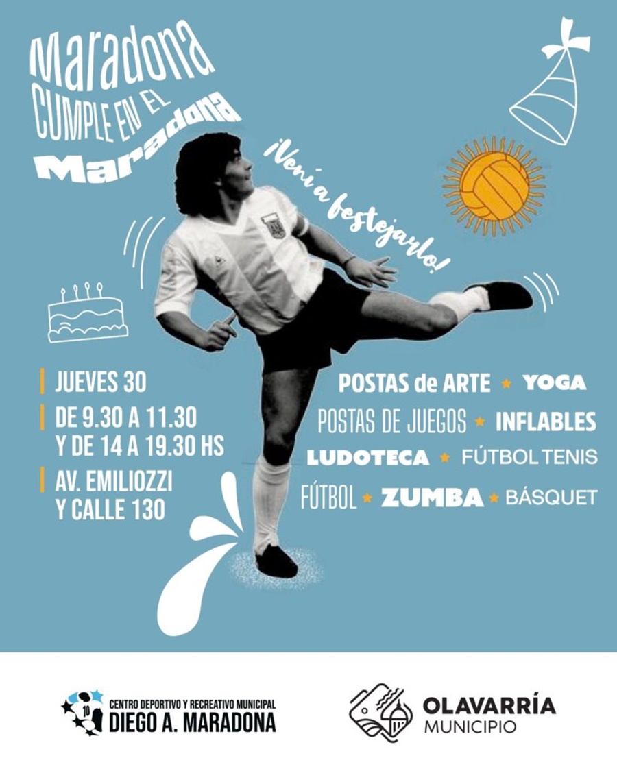 Maradona cumple en el
