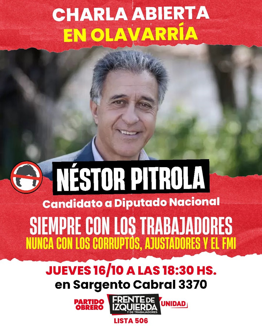 Néstor Pitrola candidato a