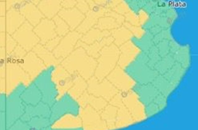 Rige un alerta marillo