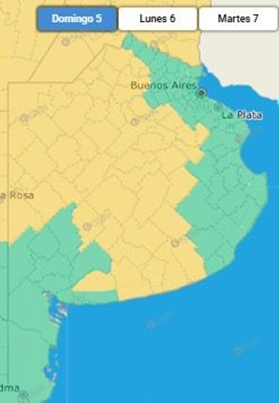 Rige un alerta marillo
