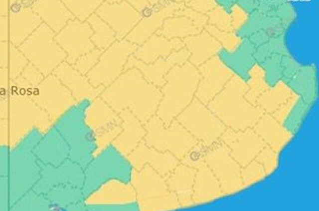 Rige un alerta amarillo