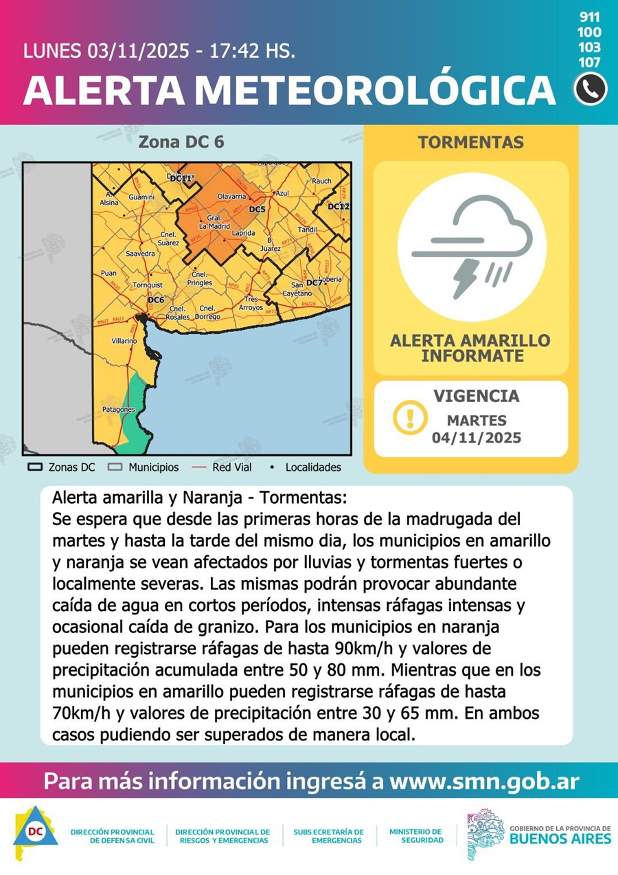 Alerta naranja para esta