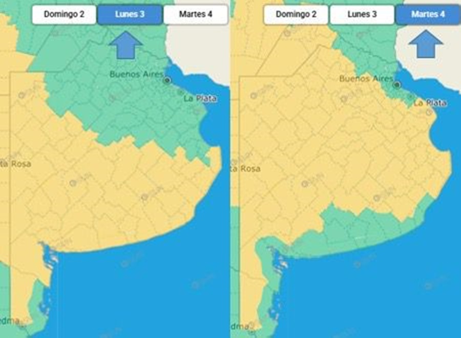 Alerta por tormentas para