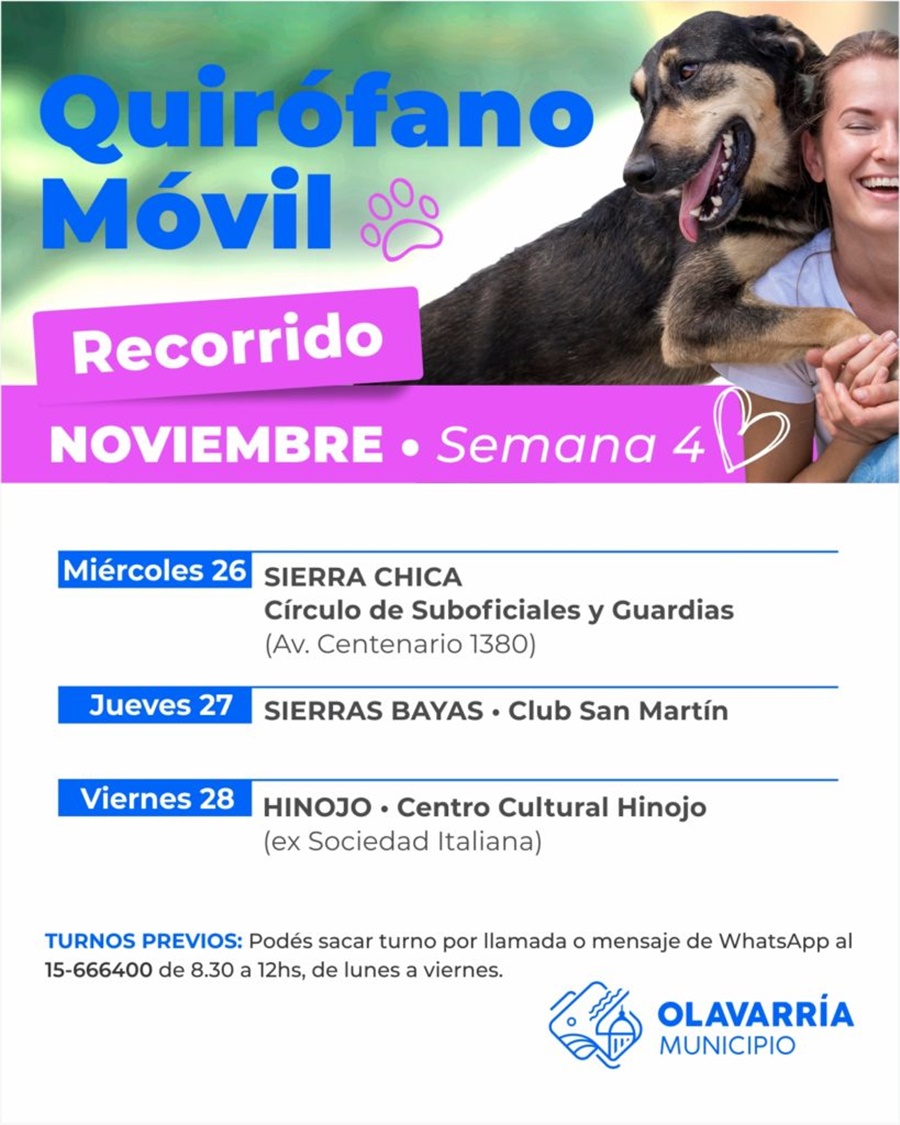 Estará en Sierra Chica