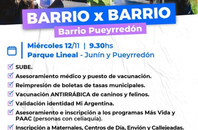 Estará en el barrio