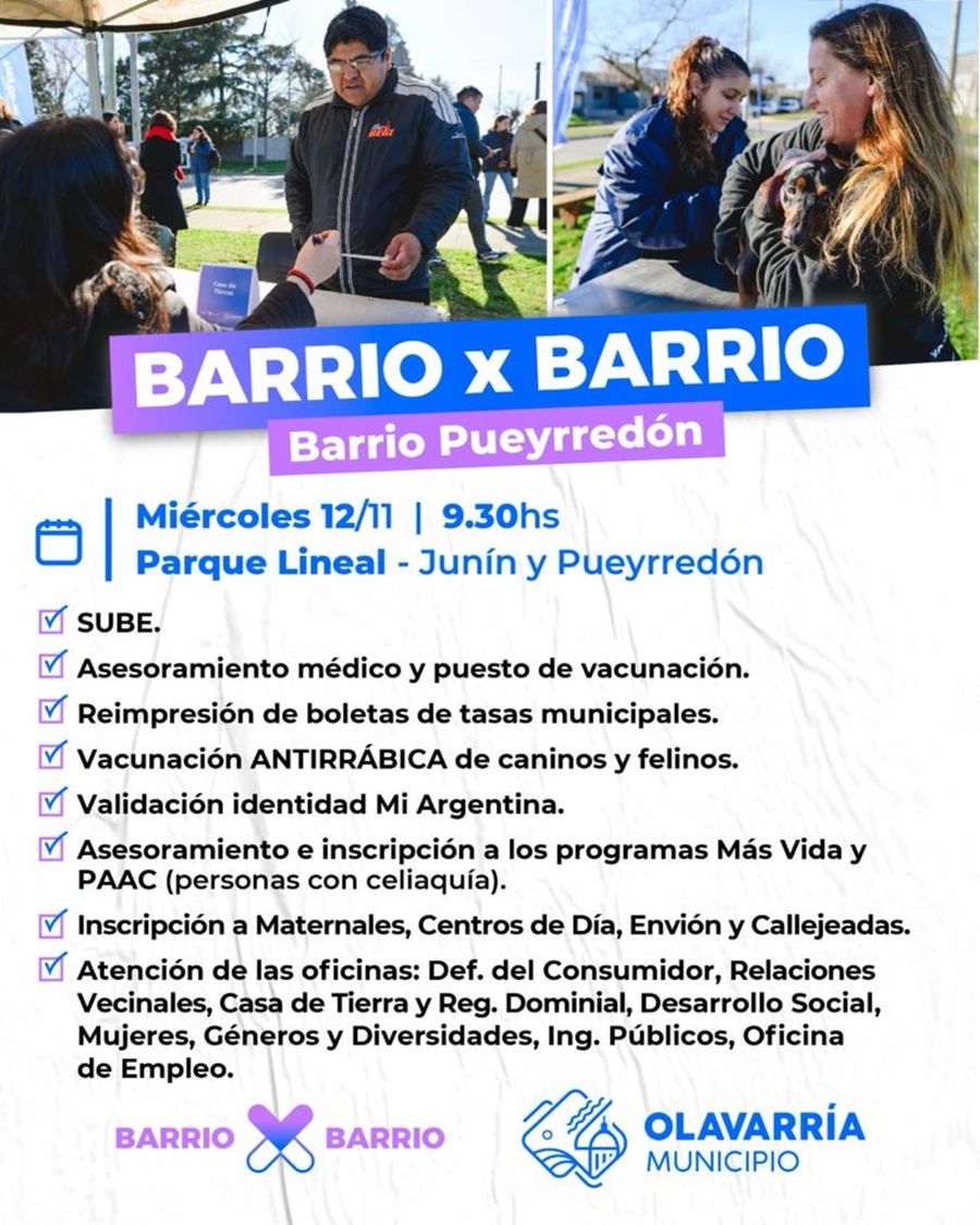 Estará en el barrio
