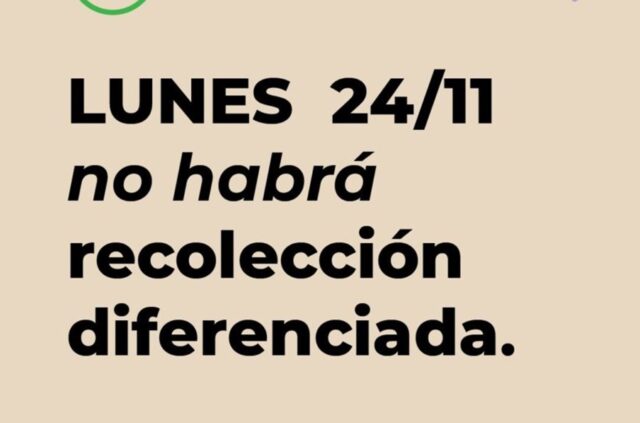 Este lunes no habrá