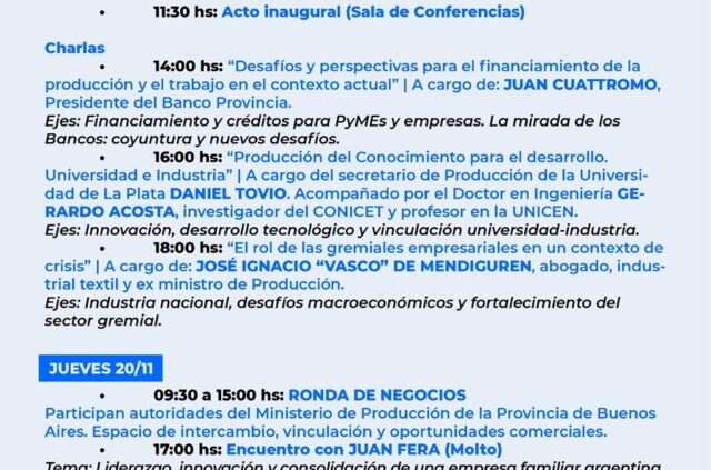 Presentan el cronograma de