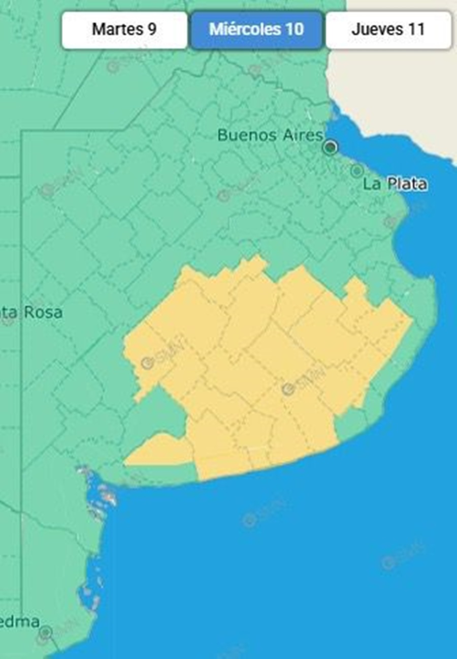 Alerta amarilla para