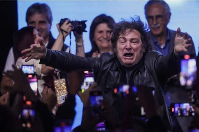 Javier Milei festejó la