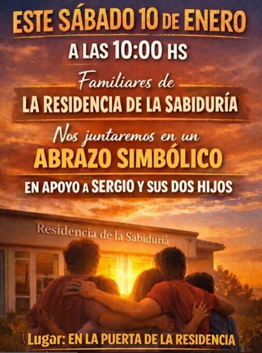 Abrazo simbólico en la