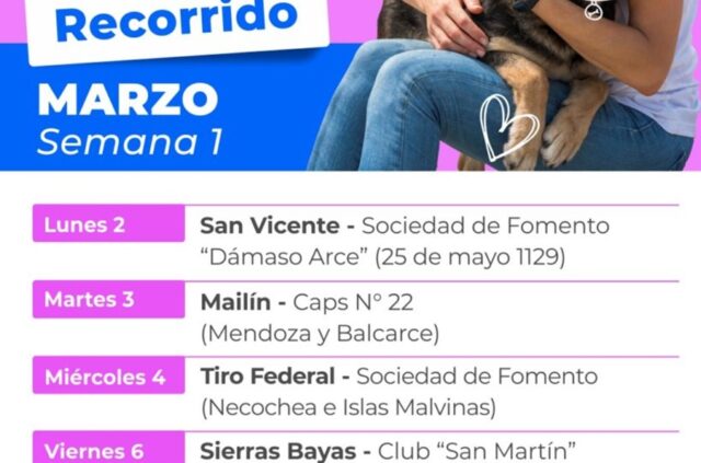 Informan sobre el recorrido