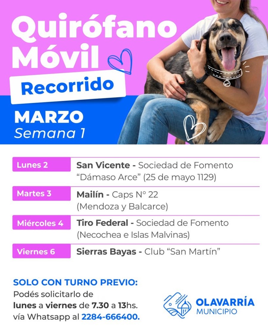 Informan sobre el recorrido