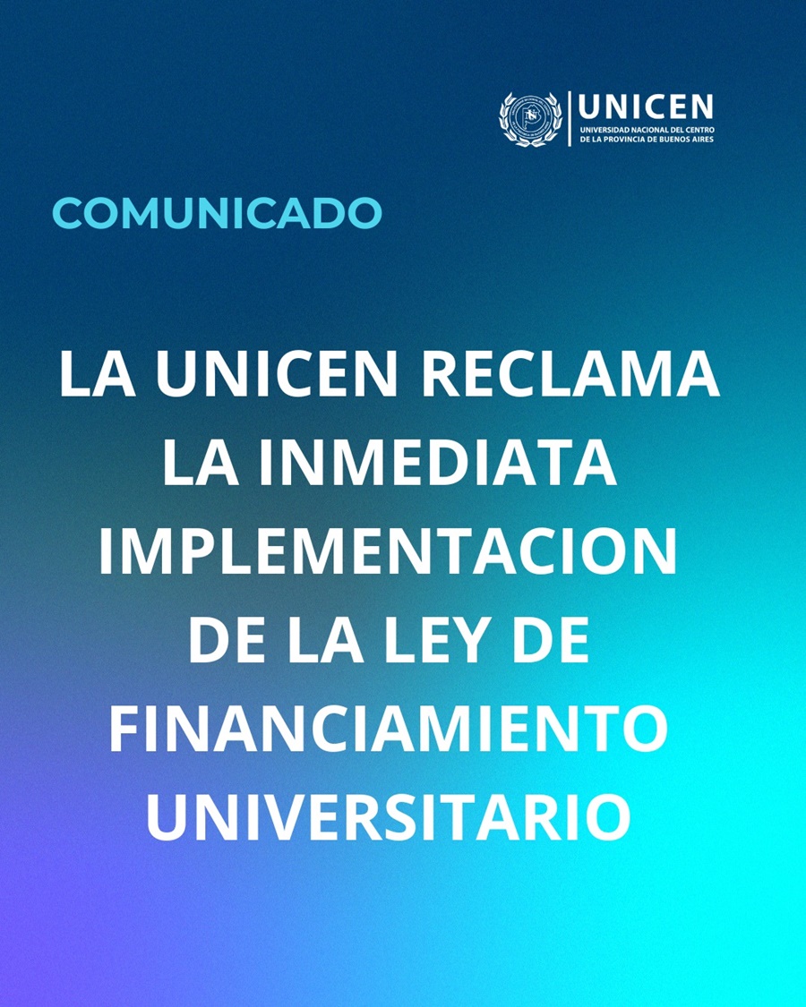 UNICEN reclama la inmediata