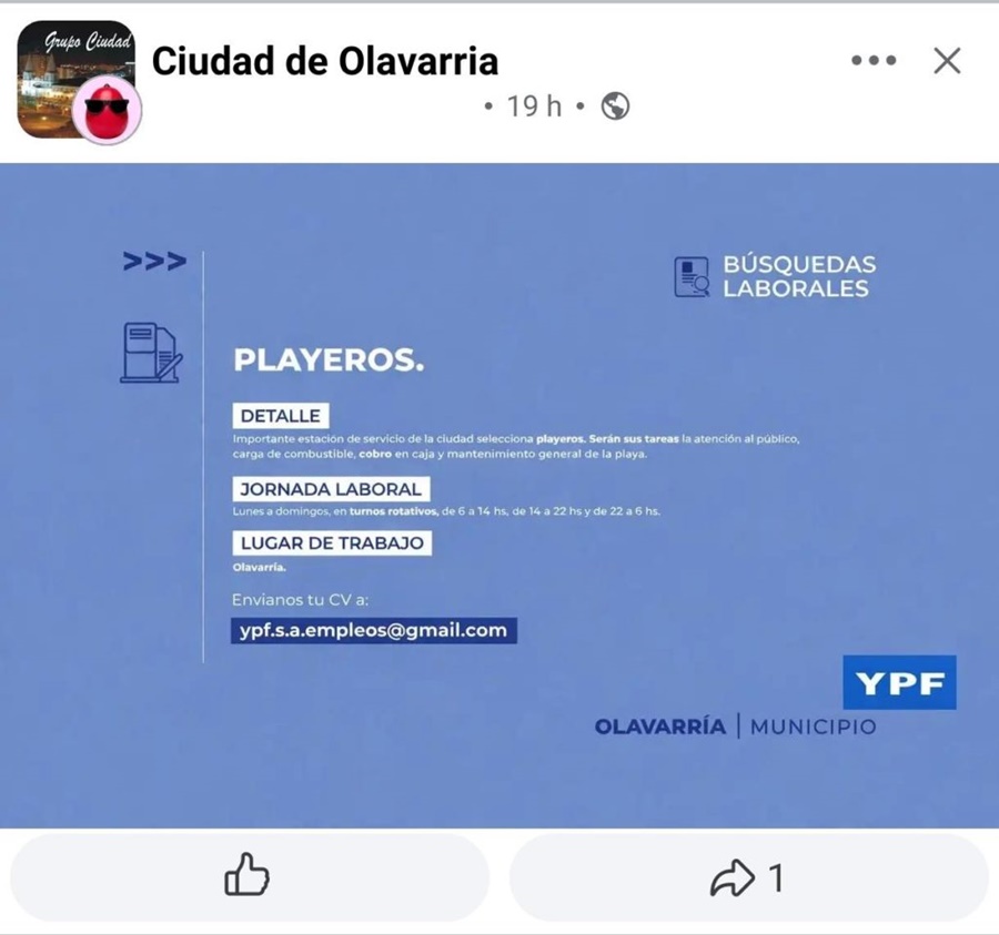 Advirten sobre una falsa