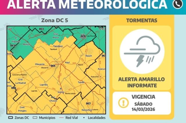 Anuncian tormentas para este